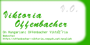 viktoria offenbacher business card